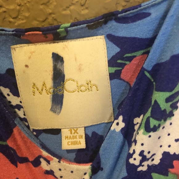 ModCloth 1x beautiful floral maxi - Picture 3 of 3